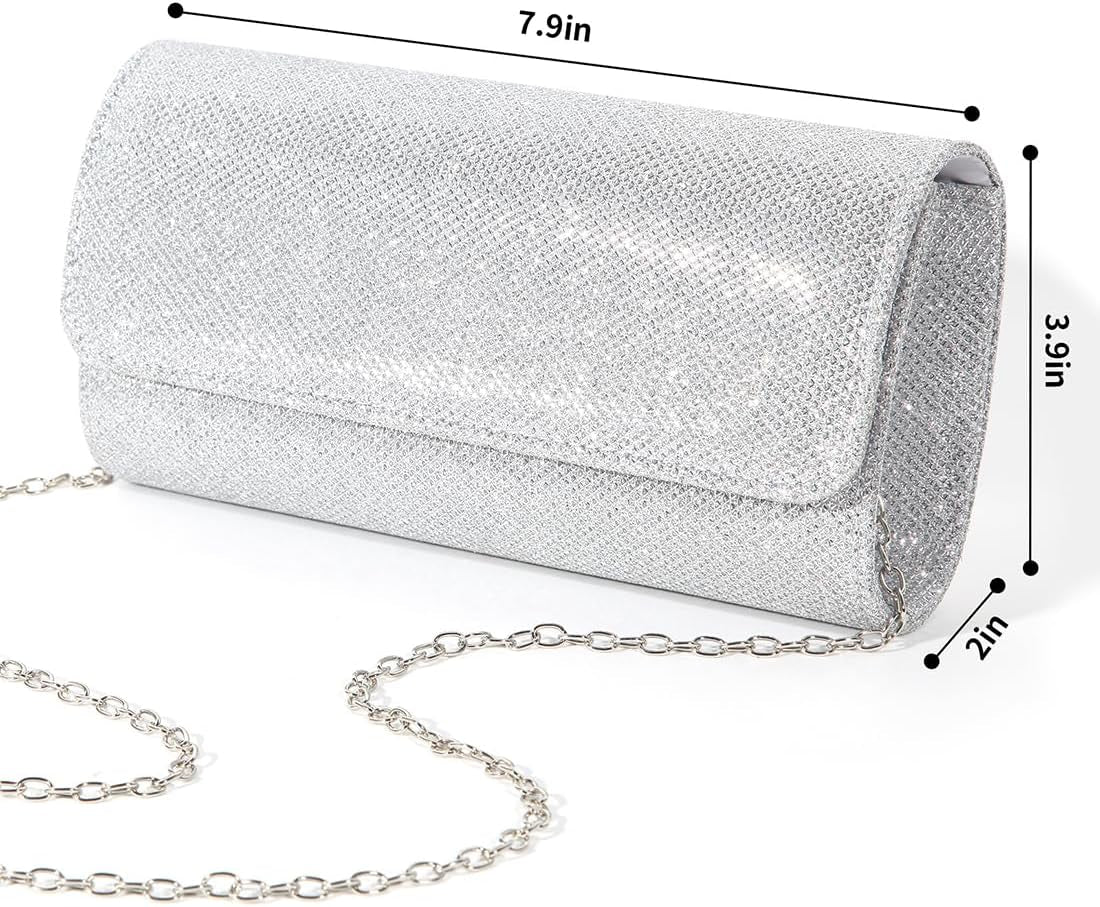 Evening Bag Clutch Purses for Women Ladies Sparkling Party Handbag Wedding Bag