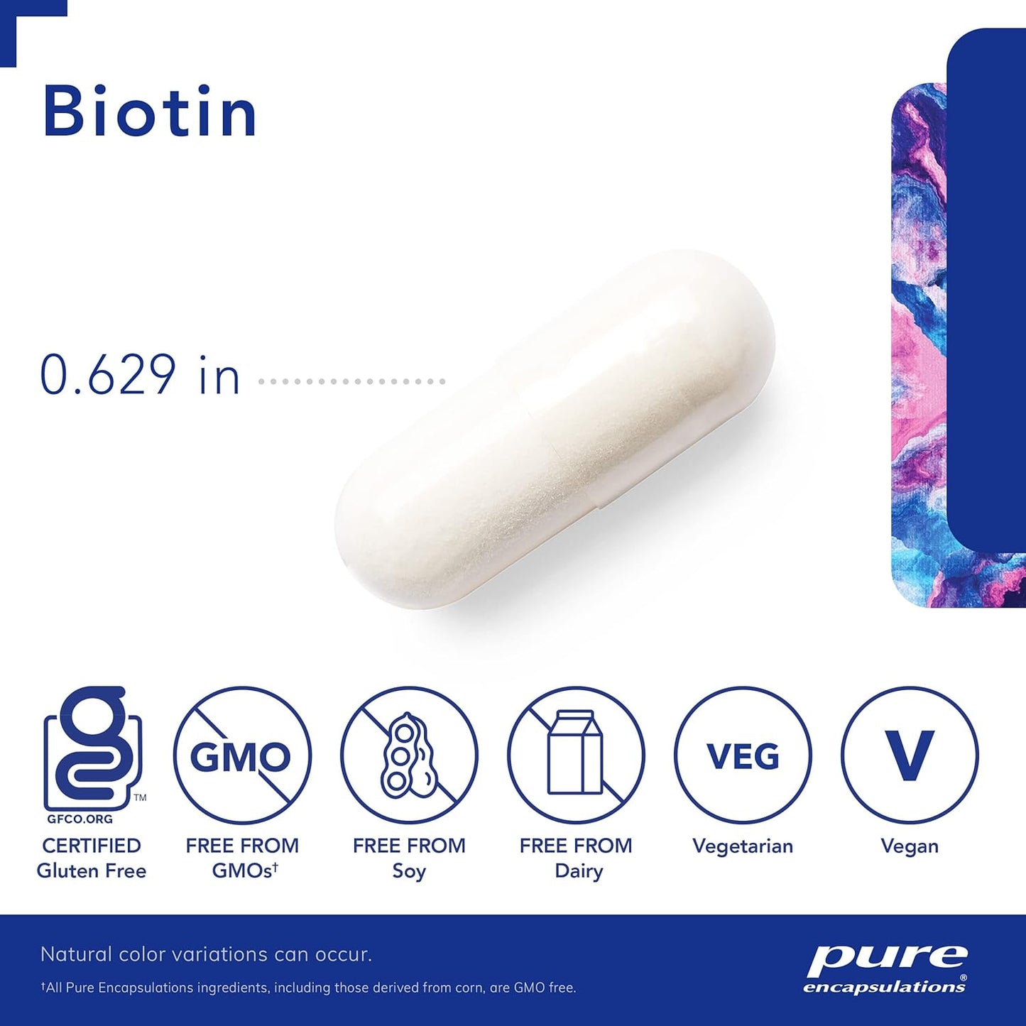 Biotin 8 Mg - B Vitamin Supplement to Aid Stress Relief, Hair, Skin & Nail Strengthening, Metabolism, Carbohydrate Support & Nervous System* - with Premium Biotin - 120 Capsules