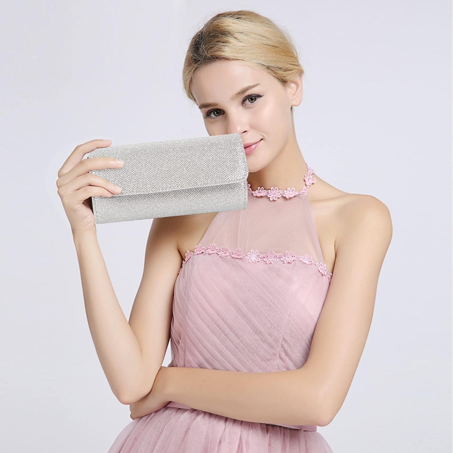 Evening Bag Clutch Purses for Women Ladies Sparkling Party Handbag Wedding Bag