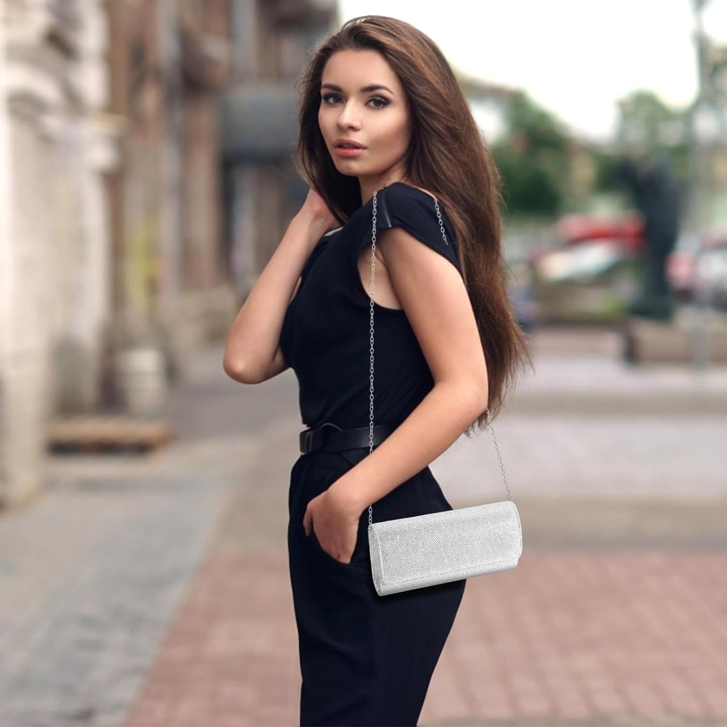 Evening Bag Clutch Purses for Women Ladies Sparkling Party Handbag Wedding Bag