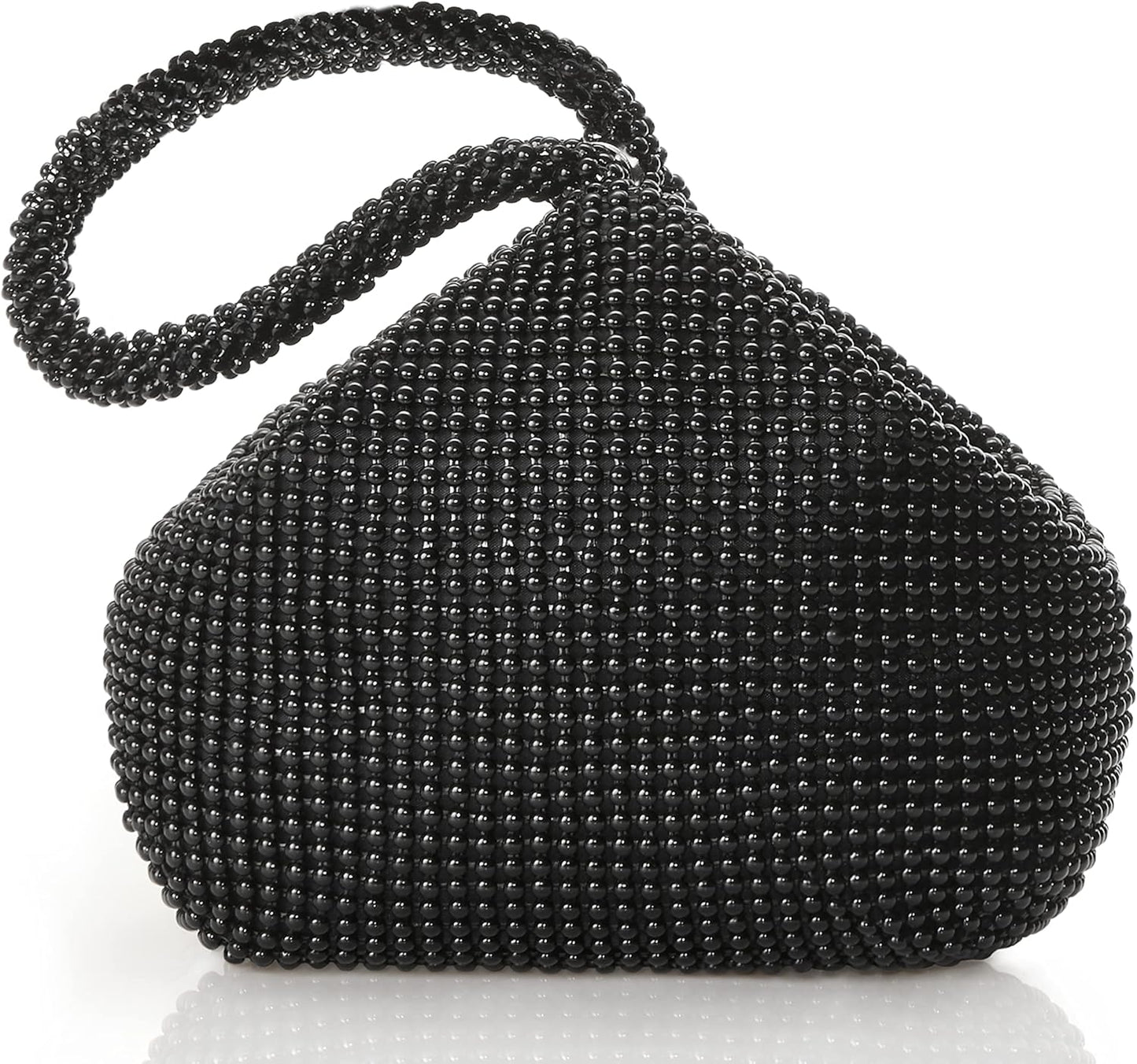 Women'S Beaded Clutch Evening Bags Vintage Elegant Triangle Purse for 1920S Party Prom Wedding