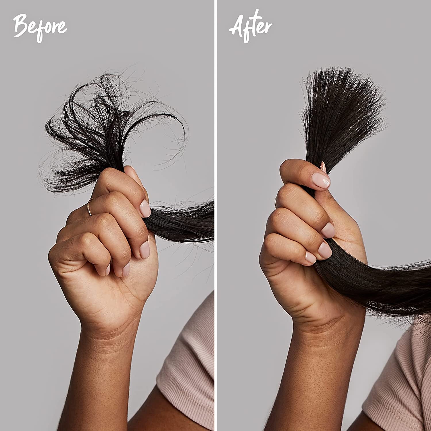 Leave-In Conditioner Spray & Detangler, Grow Long Biotin - Anti-Frizz Deep Conditioner for Split Ends & Breakage - Vitamin E, Caffeine & Ginseng for Curly, Dry & Damaged Hair