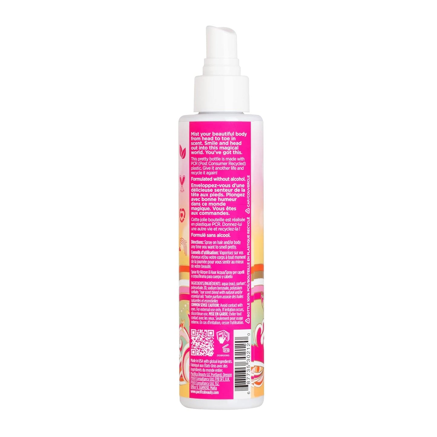 Beauty Island Vanilla Hair & Body Mist, Functional Fragrance Spray for a Mood-Lifting Experience, Paraben-Free, Vegan & Cruelty-Free