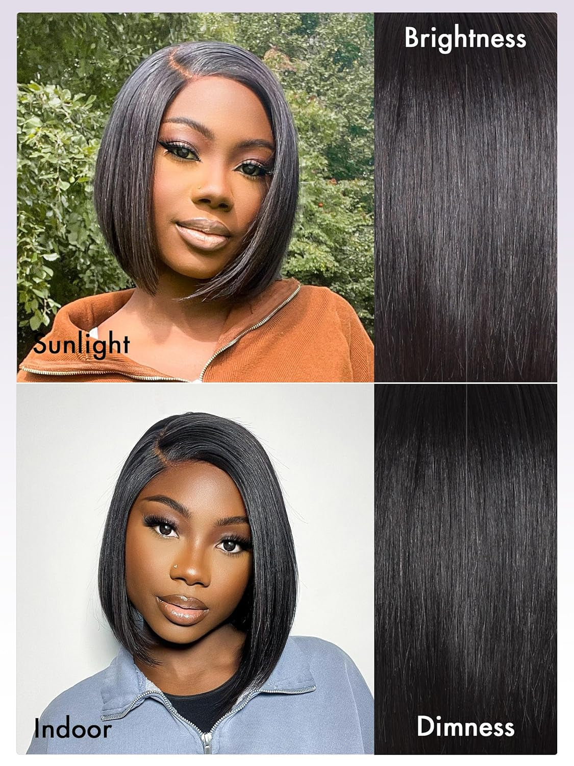 8'' Blunt Cut Bob Wig Human Hair Pre Cut Glueless HD Lace Closure Wig Pre Plucked Mature Boss Side Parted Straigh Human Hair Short Wigs for Women